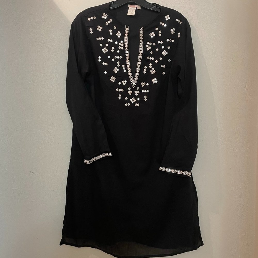 Echo Black Cotton Tunic (L)